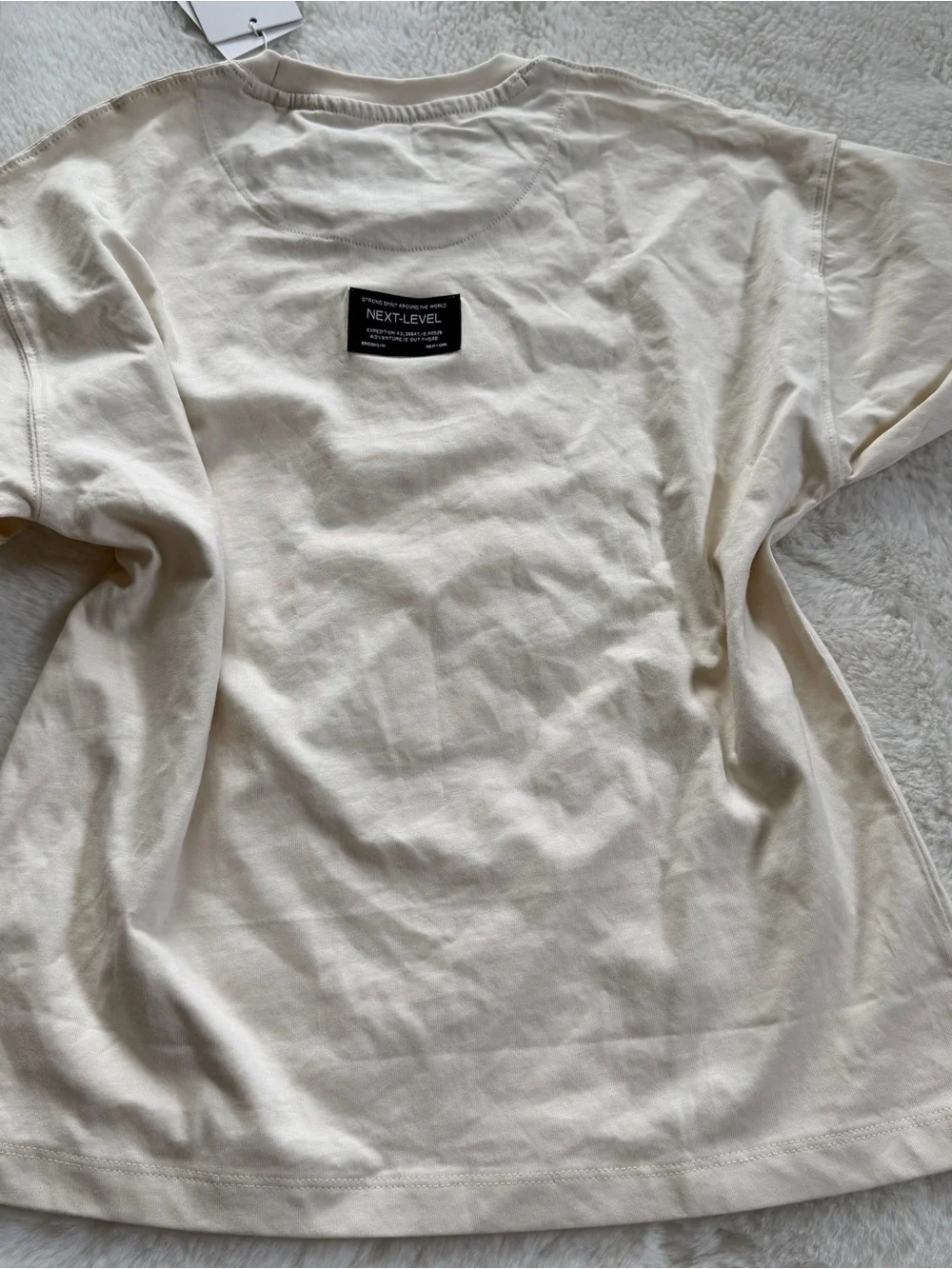NWT Cactus Boys Bear Graphic T-Shirt 100% Cotton Size 11/12 Cream Tee